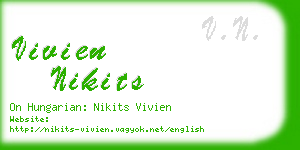 vivien nikits business card